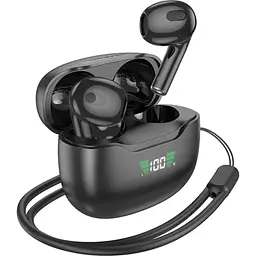 Бездротові навушники Borofone BW40 Gratified TWS |BT5.3, 30/250mAh, 4h| Black Star