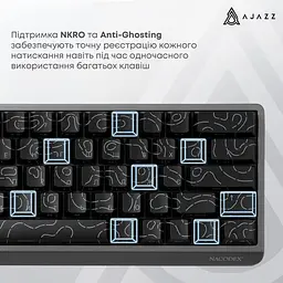 Клавіатура Ajazz NK68 V2 Red Switch (NK68-V2-R-S-W) - мініатюра 11