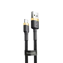Кабель Baseus Cafule Lightning 1.5A (2m) gold/black (CALKLF-CV1)