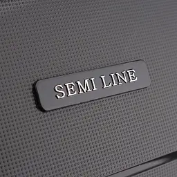 Валіза середня Semi Line T5908-3 поліпропілен 24 дюйми 71 л Чорна - мініатюра 8