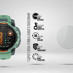 Гідрогелева плівка на годинники Garmin Instinct 3 45mm ArmorStandart захисна плівка для смарт годинників прозора (ARM86959) - мініатюра 2