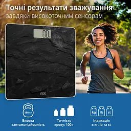 Ваги цифрові підлогові Amina ADE BE2306-4 чорні - мініатюра 7