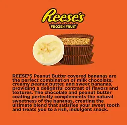 Цукерки Reese's Banana Slices in Milk Chocolate and Reese's Peanut Butter Chips 227г - мініатюра 4