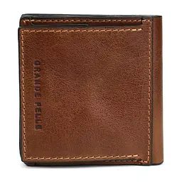 Портмоне Lettera з монетницею теракот GRANDE PELLE 10х10х2.5 см acs0032093 - мініатюра 4
