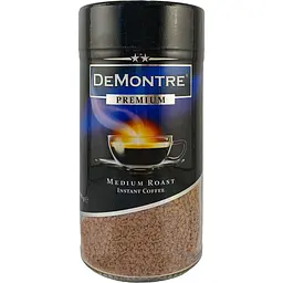 Кава розчинна DeMontre Premium з додаванням меленої 200 г