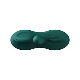 Sit-on-top смарт-вібратор Zalo - Flora Smart Vibrating Pad Turquoise Green, 9 моторів - мініатюра 5