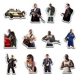 Стікерпак GeekLand GTA 45 штук (SP GTA 01) - мініатюра 4