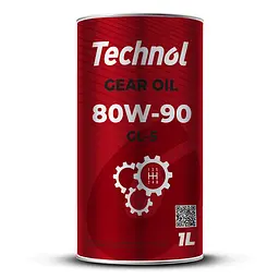 Трансмісійне масло Technol Gear Oil 80W-90 GL-5, 1л(TL90656)