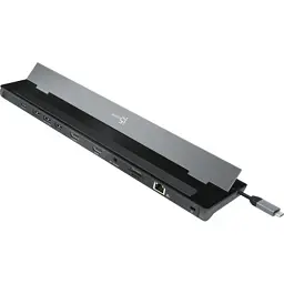 Порт-реплікатор J5create Dock-Station USB-C 10-in-1 (HDMI/PD/USB-A/USB-C/LAN/картридер/audio) (JCD542-N) - мініатюра 6
