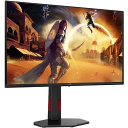 TFT 27" AOC Q27G4ZDR, QD-OLED, 240Гц, 0,03мс, 2хHDMI, DP, USB-hub, HAS, Pivot, чорно-червоний - мініатюра 2