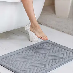 Килимок для ванної і туалету Lovely Svi м’який, абсорбуючий, нековзний 50 x 80 x 1.5 Сірий (2565040) - мініатюра 3