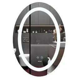 Дзеркало Mixxus Plain MV03-50x70 (LED Touch, антизапотівання, димер, регулювання яскравості) MI6664