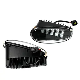 Протитуманні фари LED Daewoo Lanos 40W Лінзовані Алюмінієвий корпус IP67 (GFW01W) - мініатюра 4