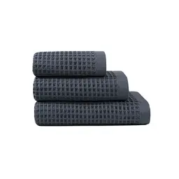 Рушник Lotus Home - Waffle antrasit антрацит 50x90 - мініатюра 6