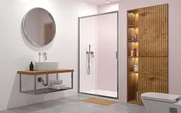 Душові двері Radaway Alienta DWJ 1400x1900 безпечне скло, хром (10260140-01-01)