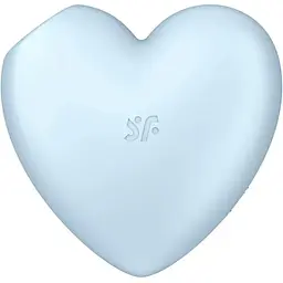 Вакуумний стимулятор клітора з вібрацією Satisfyer Cutie Heart блакитний