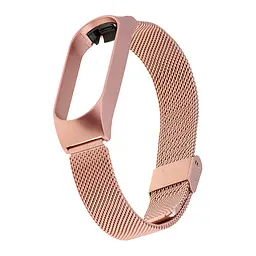 Ремінець Міланська Петля Mi Band 5/6 Rose Pink