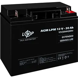 Акумулятор LogicPower AGM 12V [12V/20Ah/240Wh] [4163] [109157] - мініатюра 3