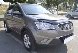 Дефлектор капоту мухобійка для Ssang Yong Korando 2010-2013 - мініатюра 2