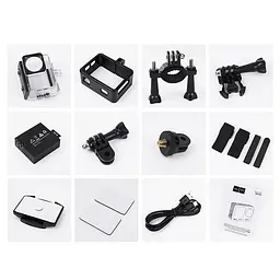 Екшн камера Hoco DV101 dual color screen sports camera Black - мініатюра 3