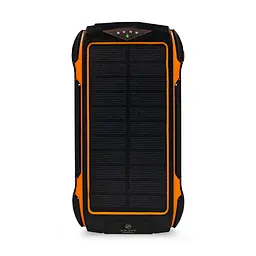 Повербанк з сонячною панеллю 30000mAh Power Bank Kraft KPB-U1830FCSL Orange 18W QC2.0 LED-ліхтар (43-00068)
