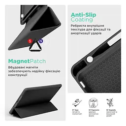 Чохол до планшета Armorstandart Smart Fold Pen Apple iPad Air 13 (2024) Black (ARM78133) - мініатюра 7