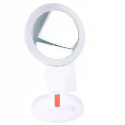 Дзеркало косметичне настільне із підставкою для телефона  LED підсвіткою Bailong BL-JG-003