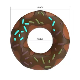 Ерекційне кільце Pretty Love Choco Super Donut різнобарвне - мініатюра 6