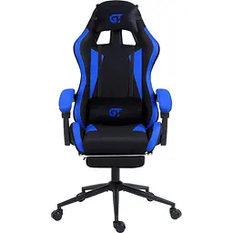 Геймерське крісло GT Racer чорне із синім (X-2324 Fabric Black/Blue) - мініатюра 1