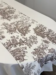 Ранер доріжка Ecotton DUCK 45x170 см для обіднього столу водовідштовхувальна Italiano бежевий (30497 Beige) (25004) - мініатюра 6