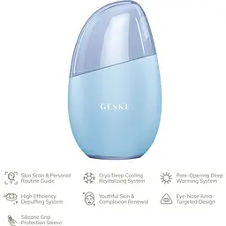 Масажер для обличчя GESKE Cool & Warm Eye and Face Massager 7в1 Aquamarine (HB0285) [176756] - мініатюра 4