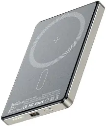 Power Bank Essager Cross-Border Magnetic 5000mAh 20W KR-W002 (EDY5K-YJ0A-Z) Grey UA - мініатюра 3