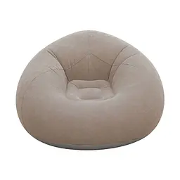 Надувне крісло-пуф Inflatable Sofa / Надувне крісло-мішок 110х110х85 см Бежевий - мініатюра 6