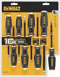Викрутки TOUGHSERIES MAX FIT, SL, PH, SQ, набір 8шт DeWALT hoz0014171 - мініатюра 3