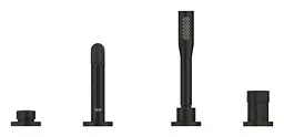Змішувач для ванни на 4 отвори Grohe Essence 25251KF1 Чорний матовий - мініатюра 3
