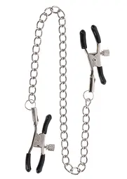 Затискачі для сосків Taboom Adjustable Clamps with Chain (сріблястий) - мініатюра 2