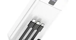 Портативний акумулятор Borofone bj20 10000mAh з екраном та кабелями - мініатюра 3