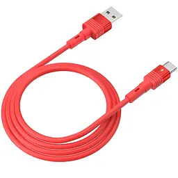 USB Cable Hoco U82 Cool Grace Type-C Red 1m - мініатюра 2