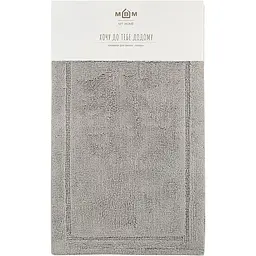 Килимок для ванної кімнати МВМ My Home Лиман 80х50 см сірий (BM-02 S GRAY)
