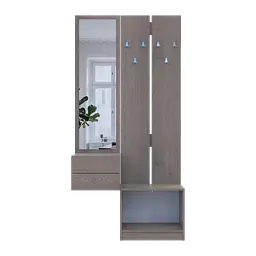 Передпокій Doros Сола 2+3 Канноло/Кашемір ДСП / дзеркало 105х40х215 (42005234) - мініатюра 12
