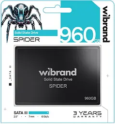 Накопичувач SSD Wibrand Spider 960 GB 2.5" 7 mm SATA3 - мініатюра 3