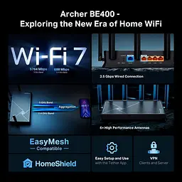 Роутер TP-Link Archer BE400 (Archer BE400) - мініатюра 5
