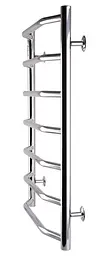 Водяна рушникосушка Unio LT W 700-500-7 Драбинка Трапеція, Хром - мініатюра 3