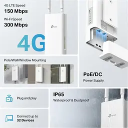 Роутер TP-Link 4G TL-MR100-Outdoor (TL-MR100-Outdoor) - мініатюра 7