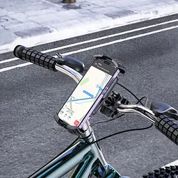 Вело/мото тримач Borofone BH105 Crown bicycle motorcycle universal holder чорний - мініатюра 6