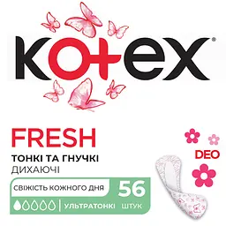Щоденні прокладки Kotex Ultraslim Deo 112 шт. (2 уп. х 56 шт.) - мініатюра 2