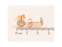 Сережки Xuping пусети M&L 18K "Візерунок з кристалами" 303619 - мініатюра 2