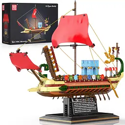 Конструктор корабель MOULD KING римська галера Roman Imperium Warship 1466 деталей - мініатюра 2