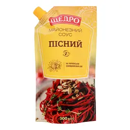 Соус Щедро Пісний майонезний 50%, 300 г (921316) - мініатюра 2