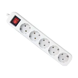 Мережевий подовжувач Defender S530 3.0 m 5 роз switch white (99242)